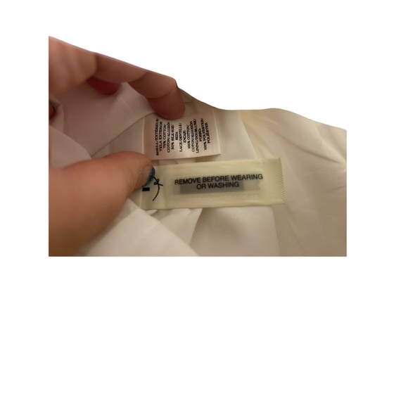 Anna Taylor Flare white mid length skirt NWT sz 8 - Picture 4 of 5